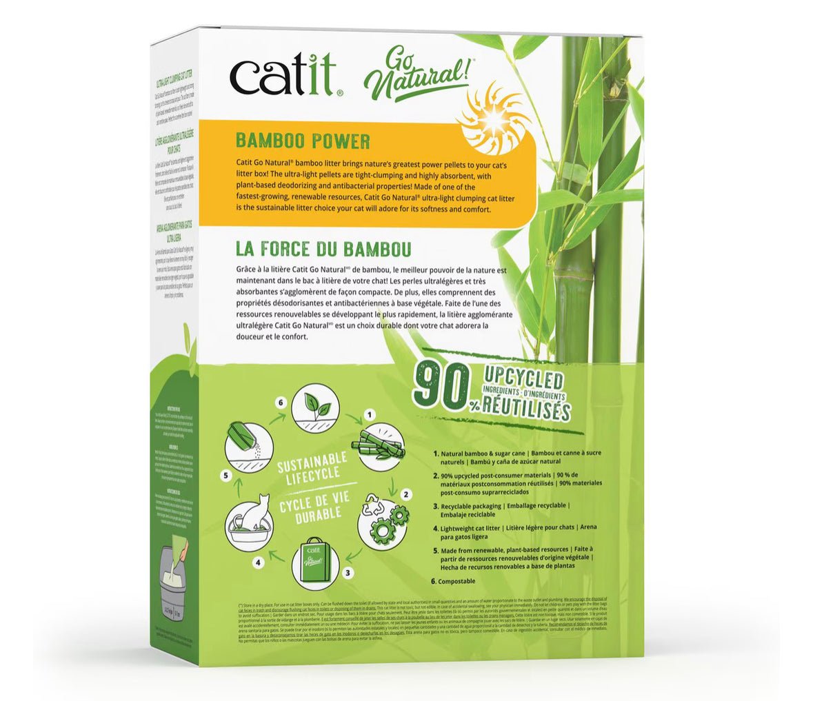 Catit Go Natural Scented Bamboo Clumping Cat Litter, 7.9 - lb bag