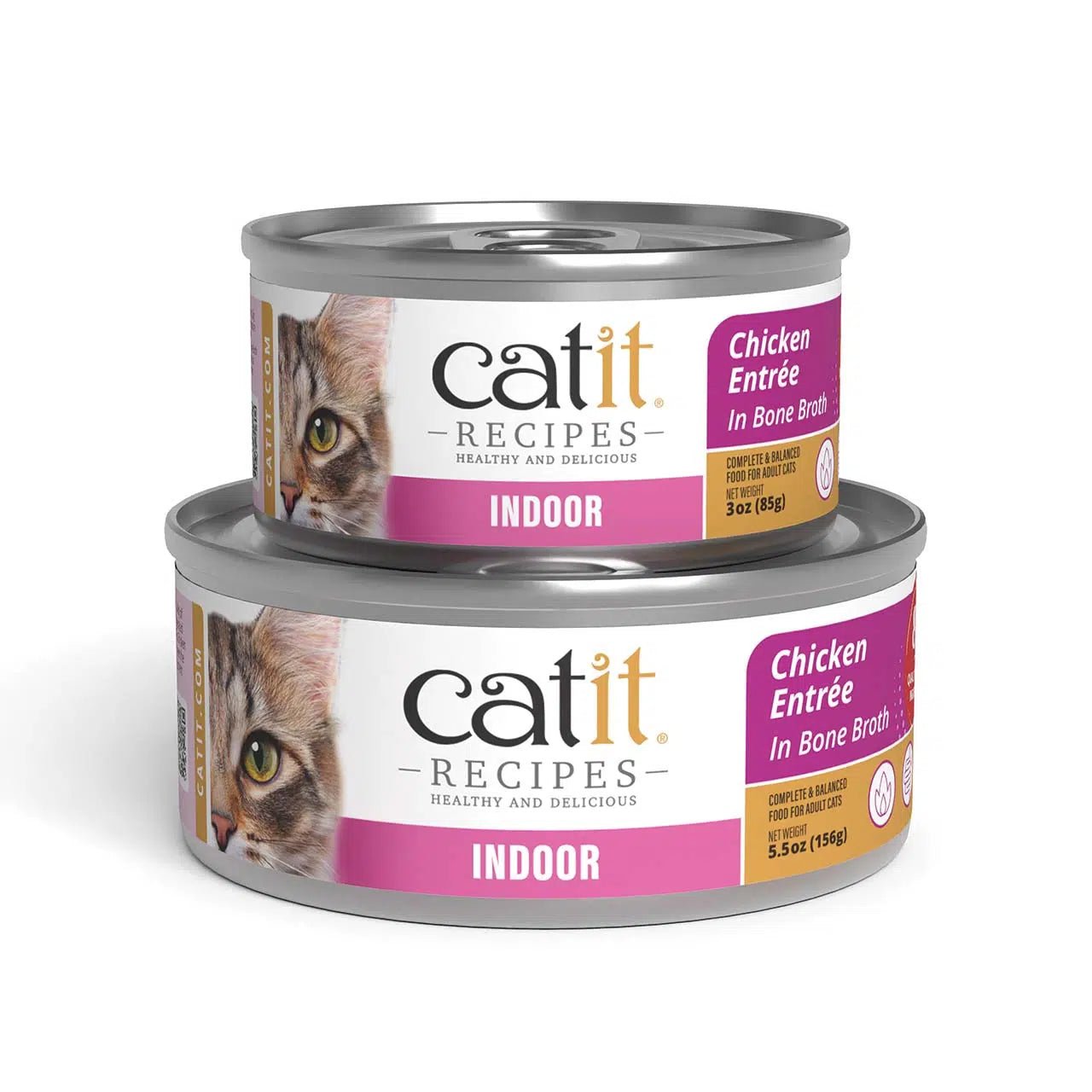 Catit recipes indoor chicken entree in bone broth 3oz
