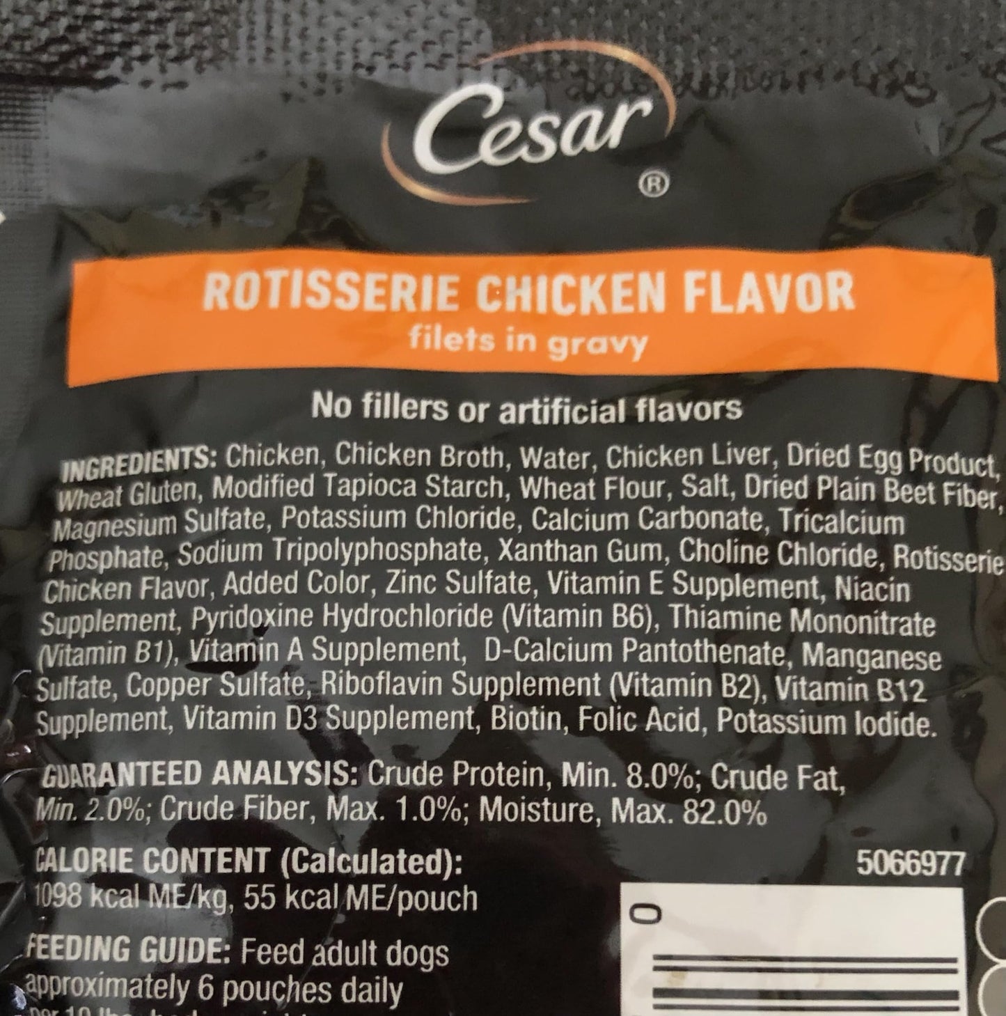 Cesar Canine Cuisine Single Pouch Variety 1.76Oz Each