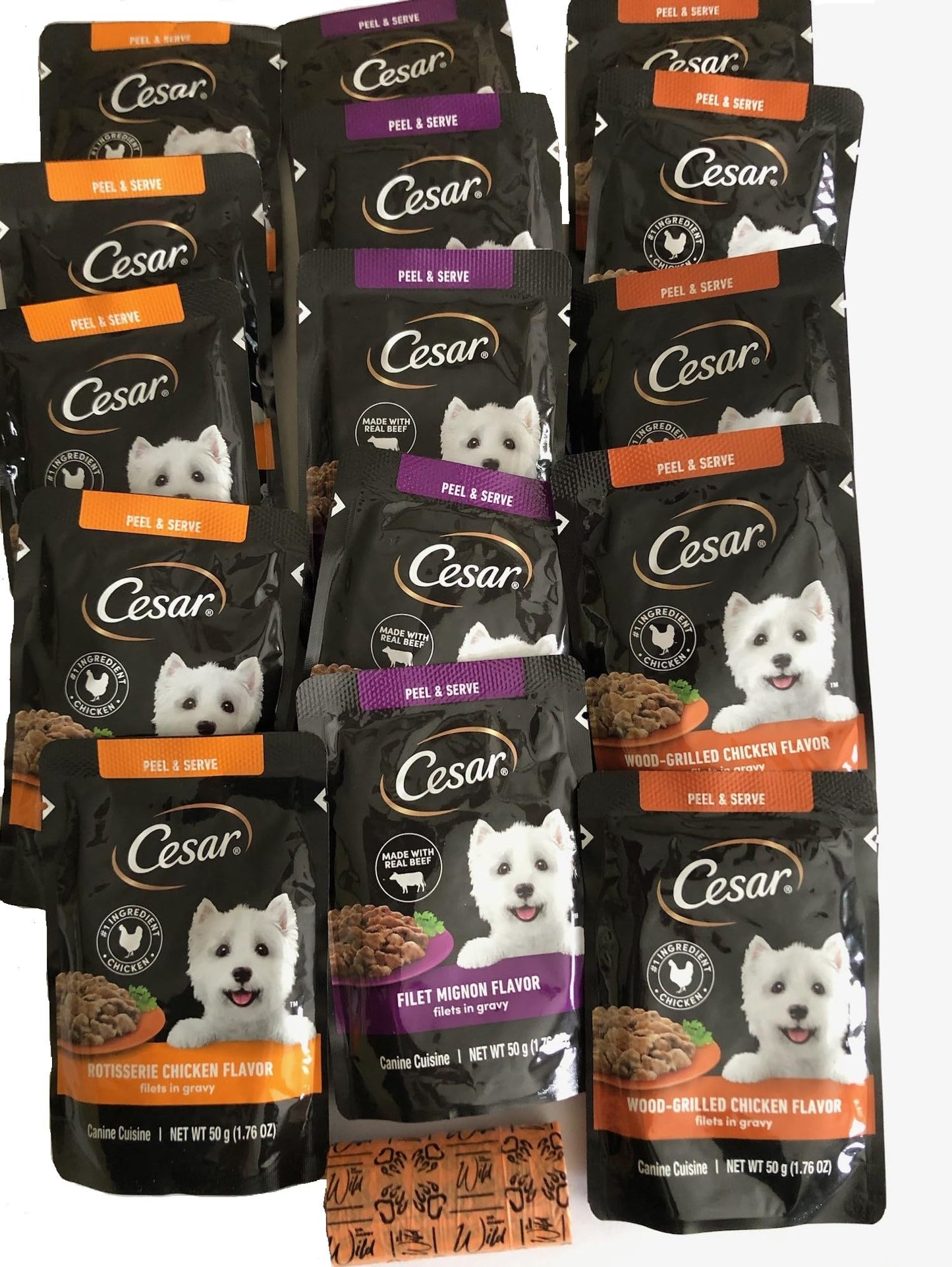 Cesar Canine Cuisine Single Pouch Variety 1.76Oz Each