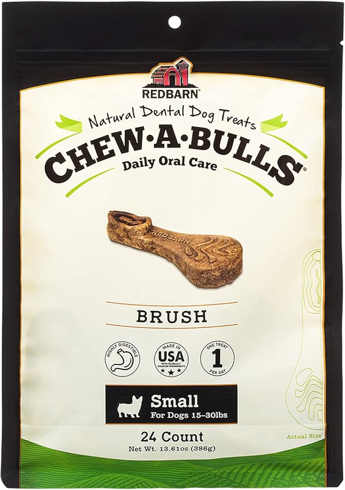 Chew - A - Bulls Hydrant small brush 24 count 13.61oz dental dog treats