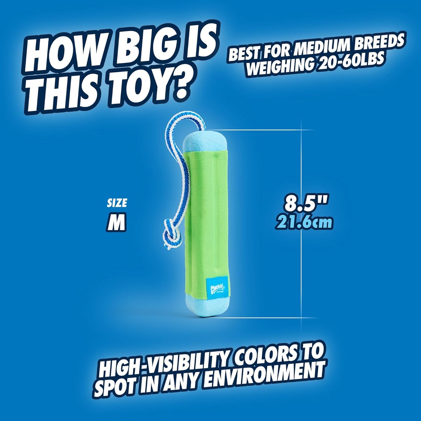 Chuck it amphibious bumper small dog toy