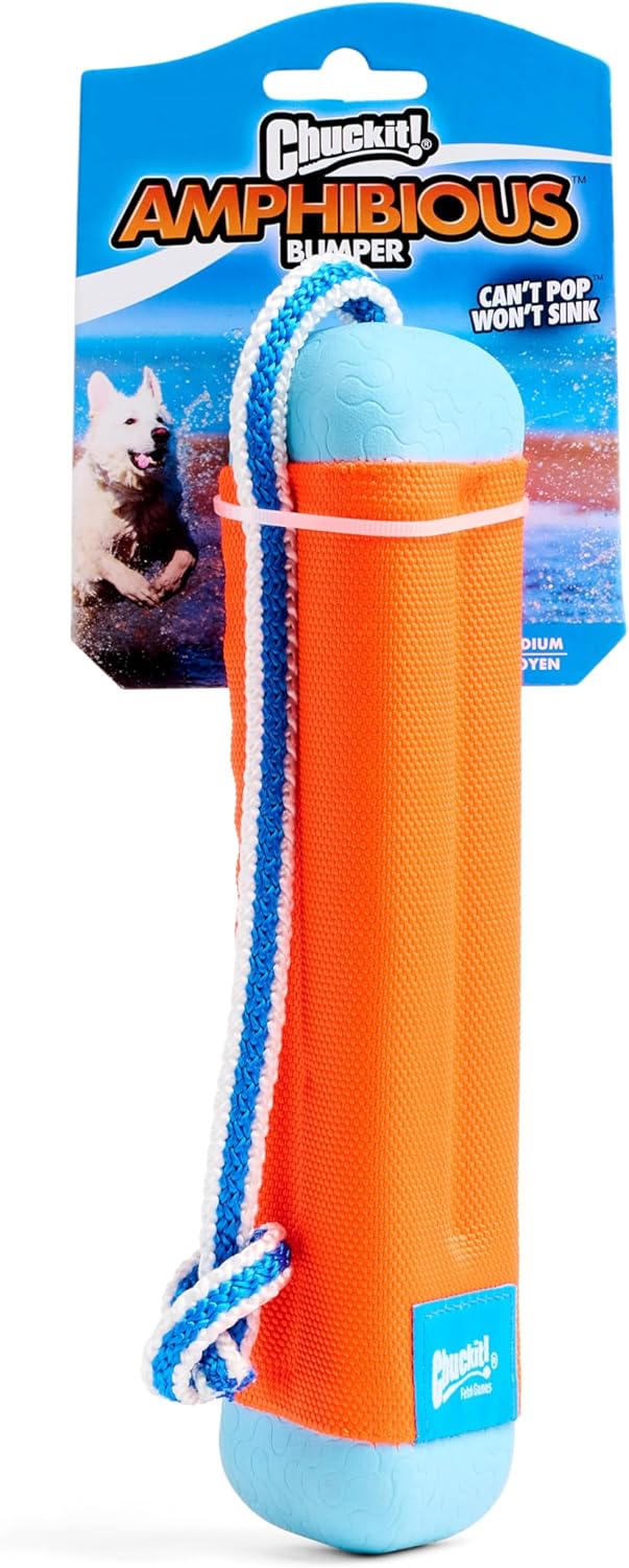 Chuck it amphibious bumper small dog toy
