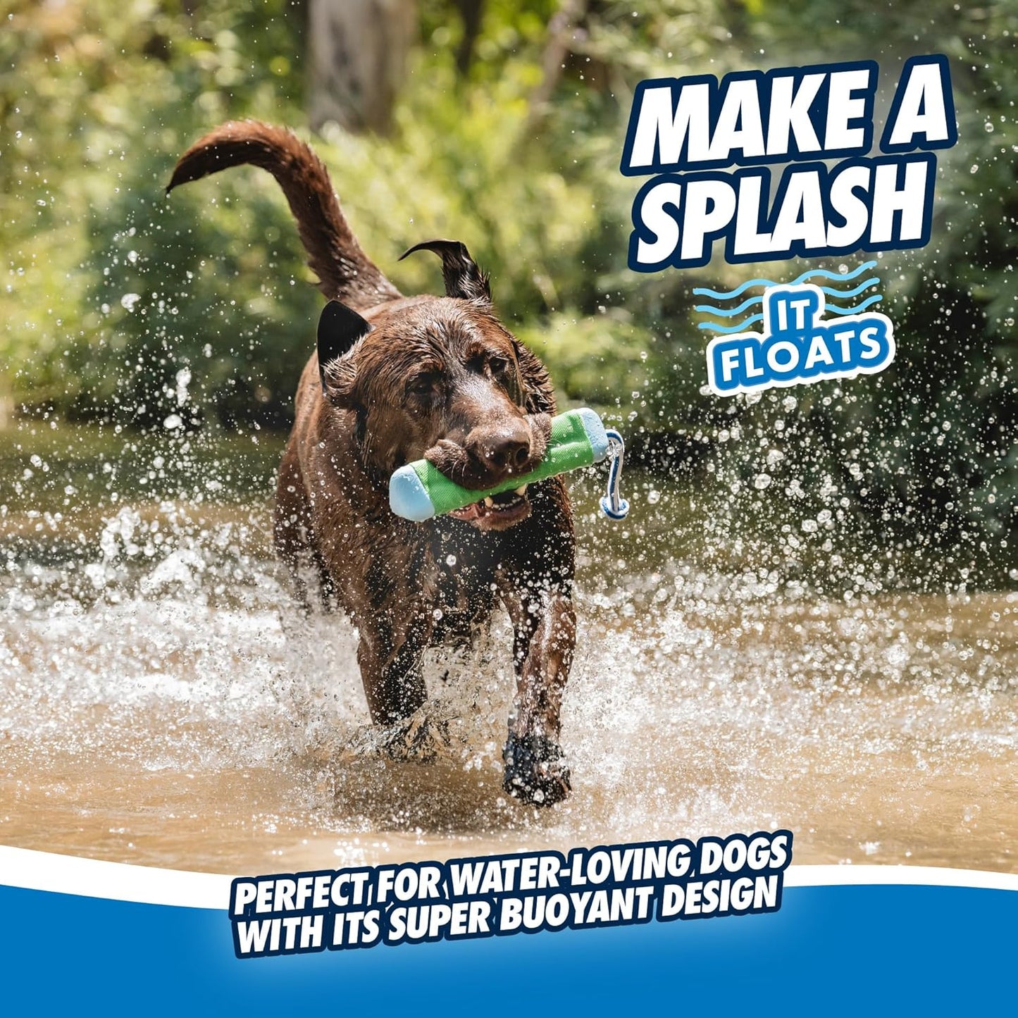 Chuck it amphibious bumper small dog toy
