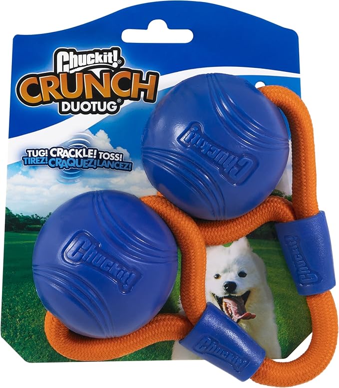 Chuck it crunch duo tug dog toy