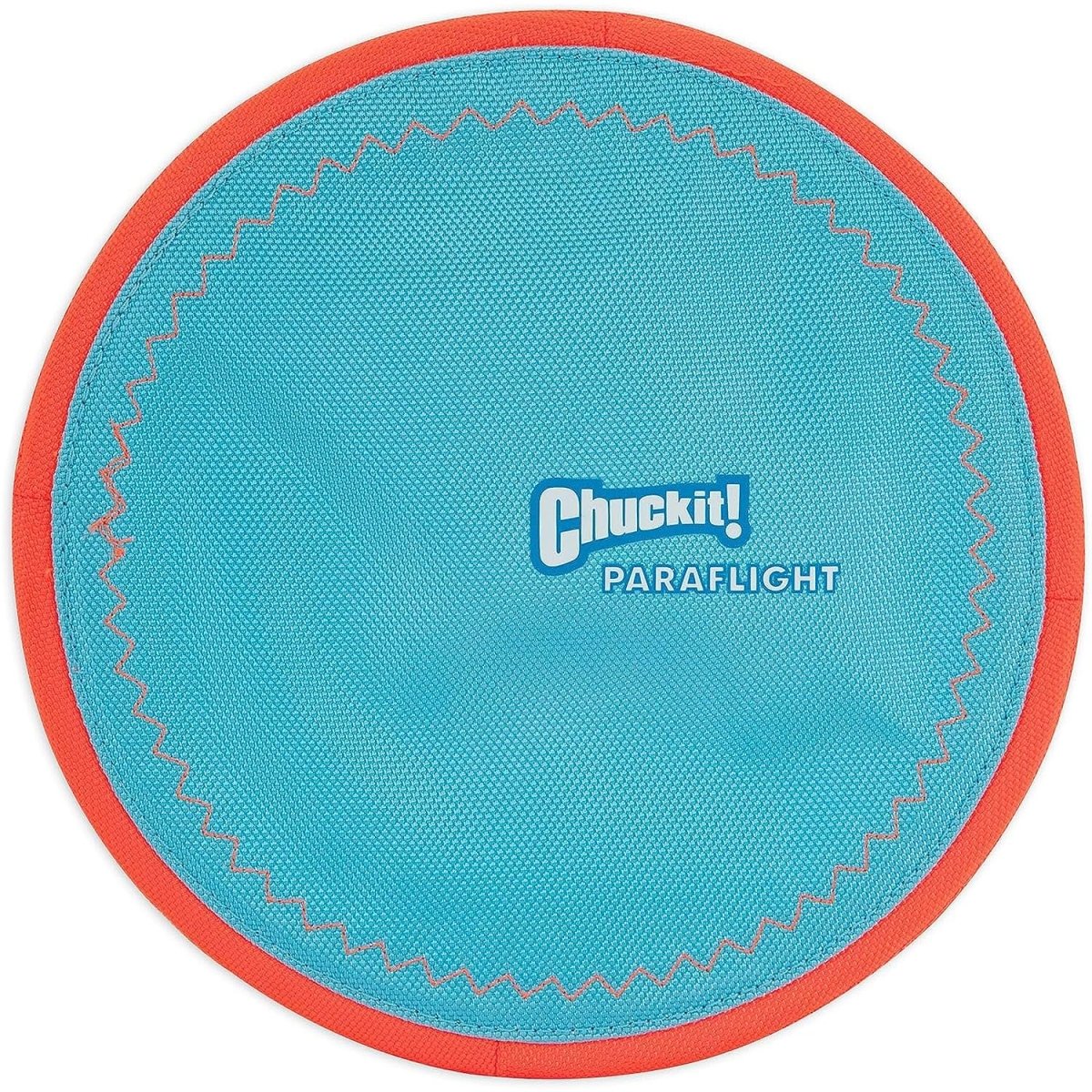 ChuckIt! Paraflight Flying Disc Dog Toy, Large (9.75"), Orange And Blue - flying dlg disc - 660048001904