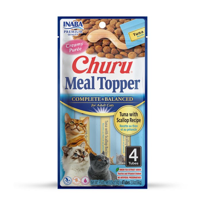 Churu meal topper complete and balanced tuna and scallop 4 count