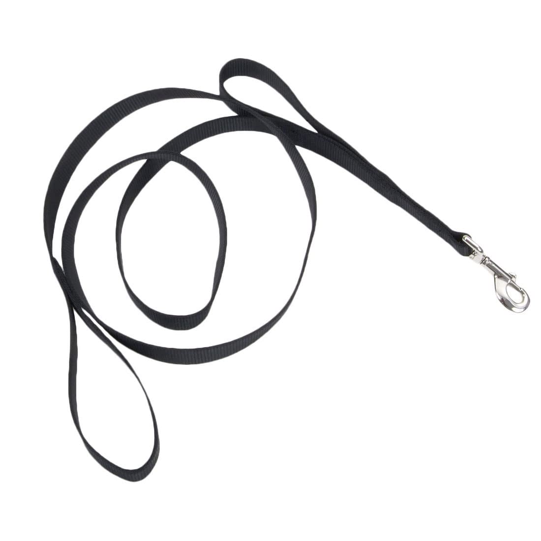 Coastal Loops Double Handle Dog Leash - Black - 1" x 06' - dog leash - 076484099809