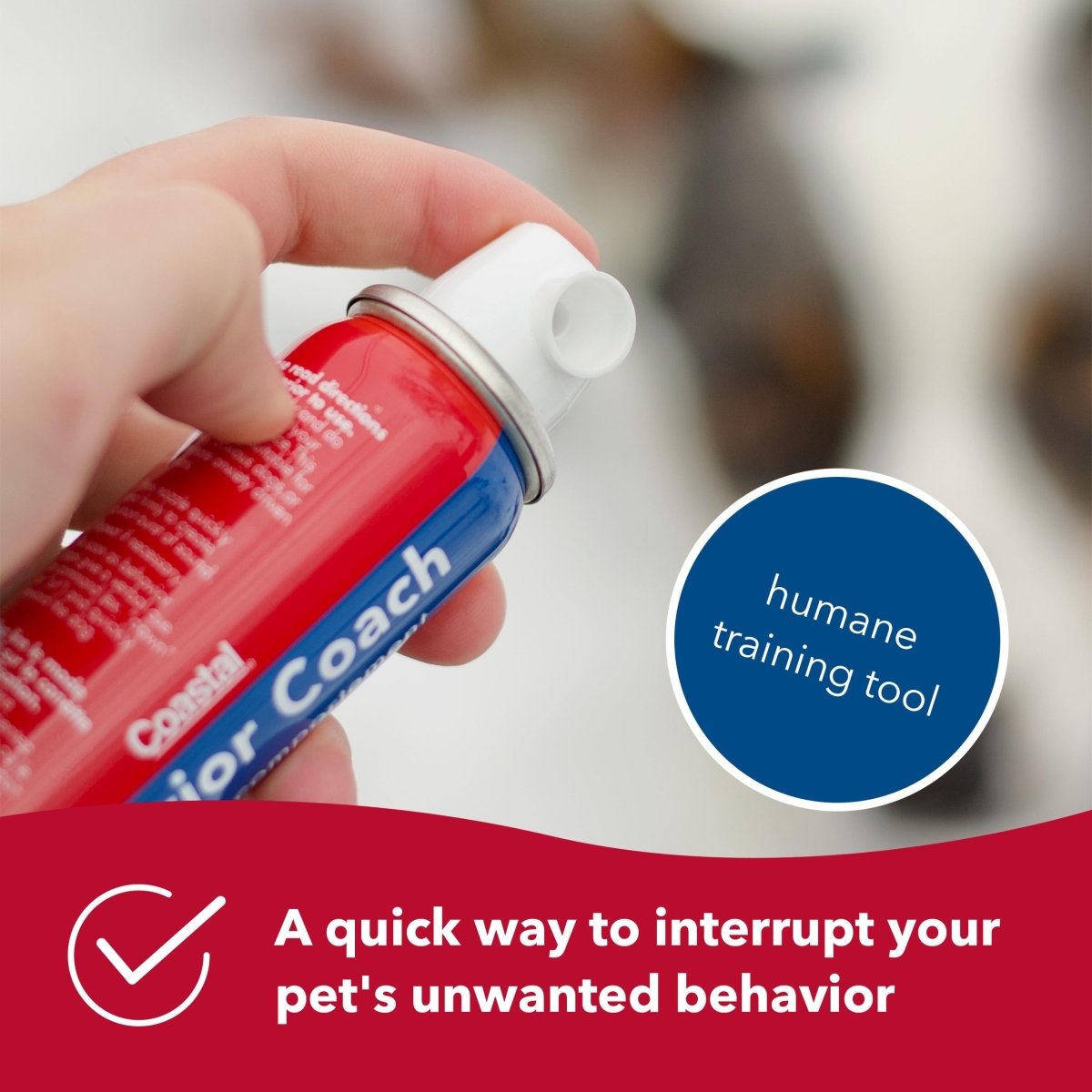 Coastal Pet Behavior Coach - Training Spray and Barking Control Device - Soft Air Horn for Dogs, Cats and Rabbits - 1.5 Oz - 076484015755