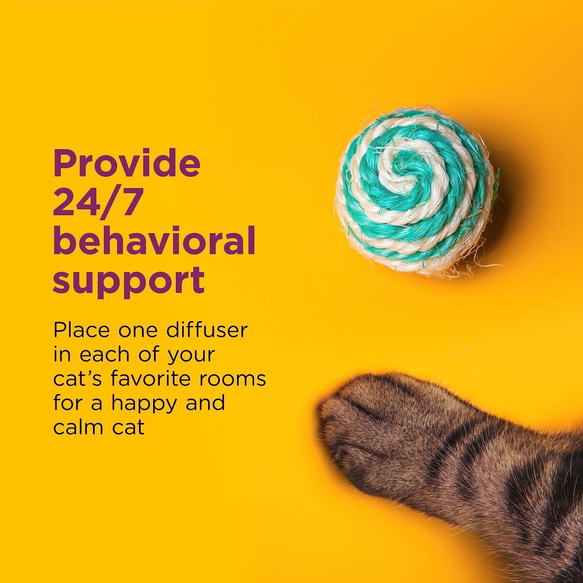 Comfort Zone Cat Calming Diffuser: Trial Kit (1 Diffuser & 1 Refill) - 039079003377