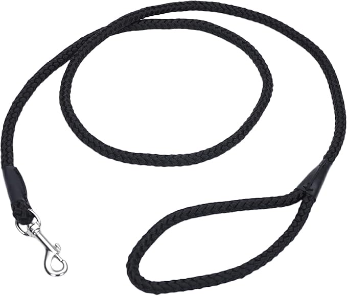 Costal black rope leash