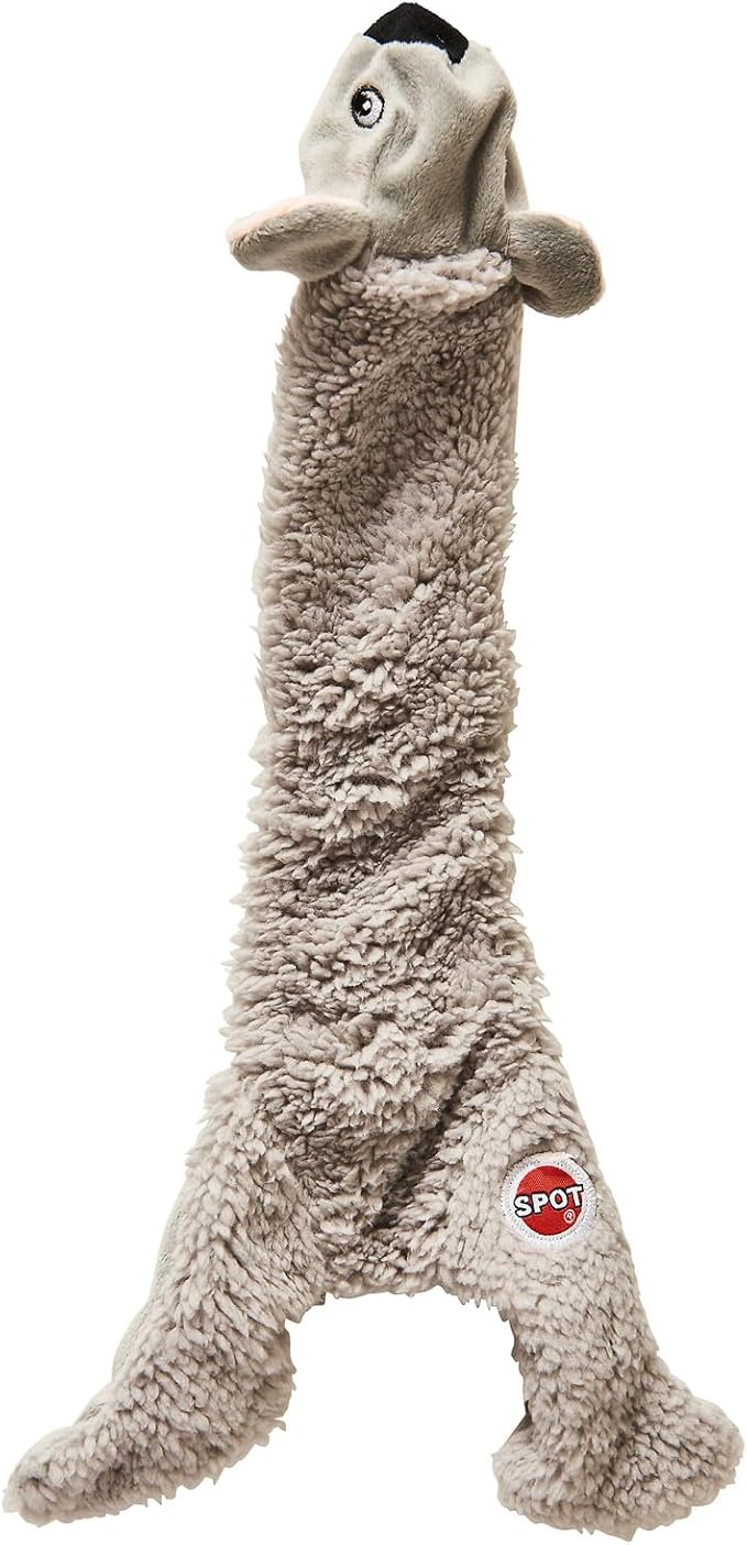 Crinkle dog toy, love the earth