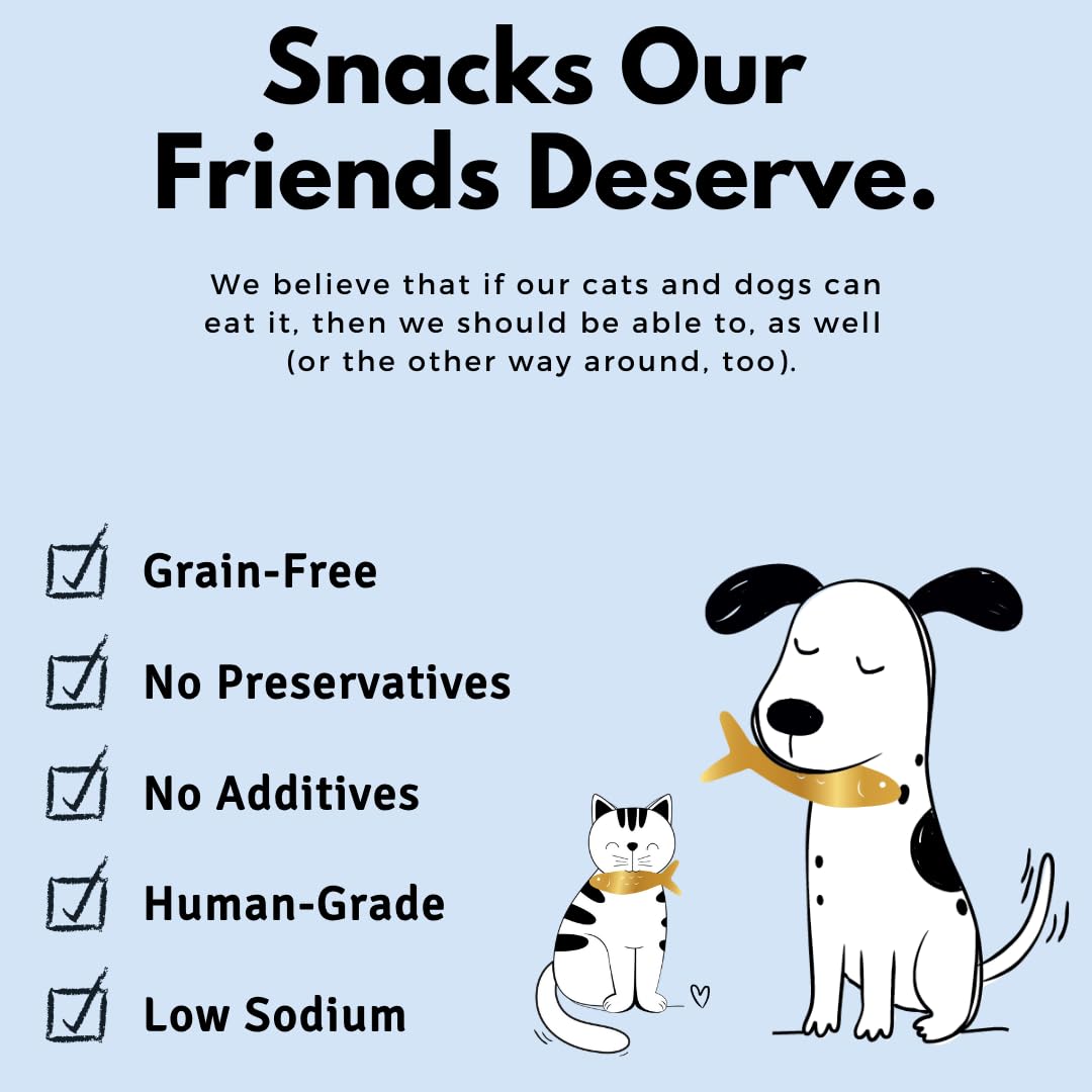 Crunchy Capelin - Cat and Dog Treat - 100% Capelin - Grain Free - Human Grade - All Natural - Single Ingredient - Freeze Dried - 1.73 Ounces