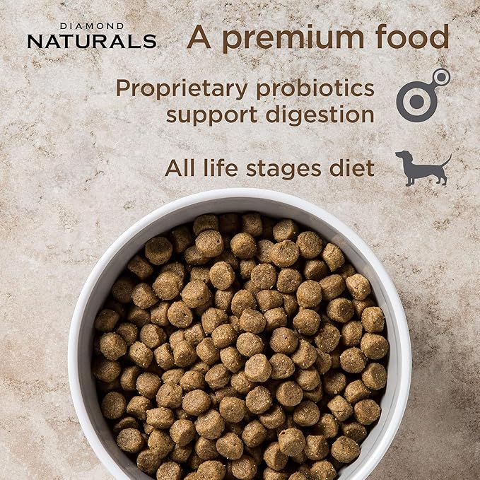 Diamond naturals all life stages chicken and rice formula 40lb