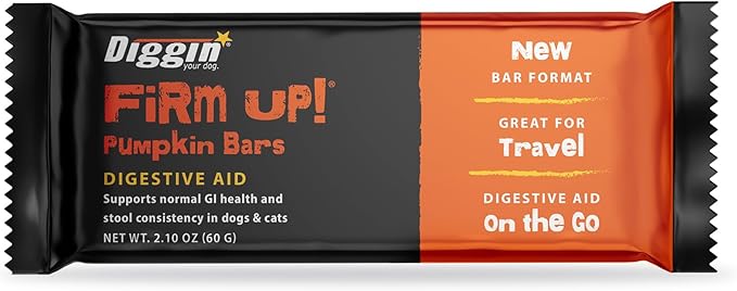 Diggin firm up pumpkin bars digestive aid