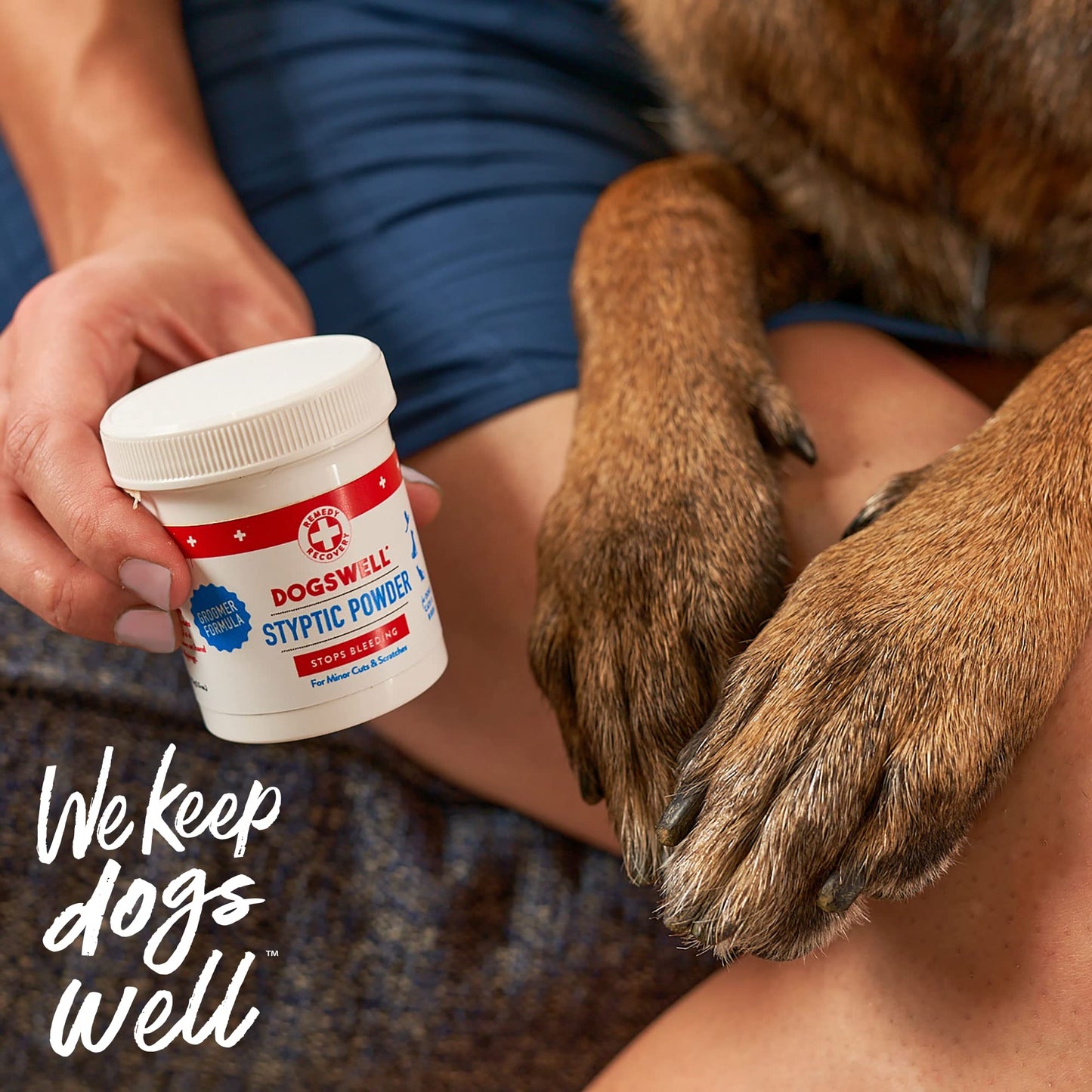 Dogswell Remedy Recovery Styptic Blood Stopper Powder For Dogs & Cats 1.5 Oz. Container