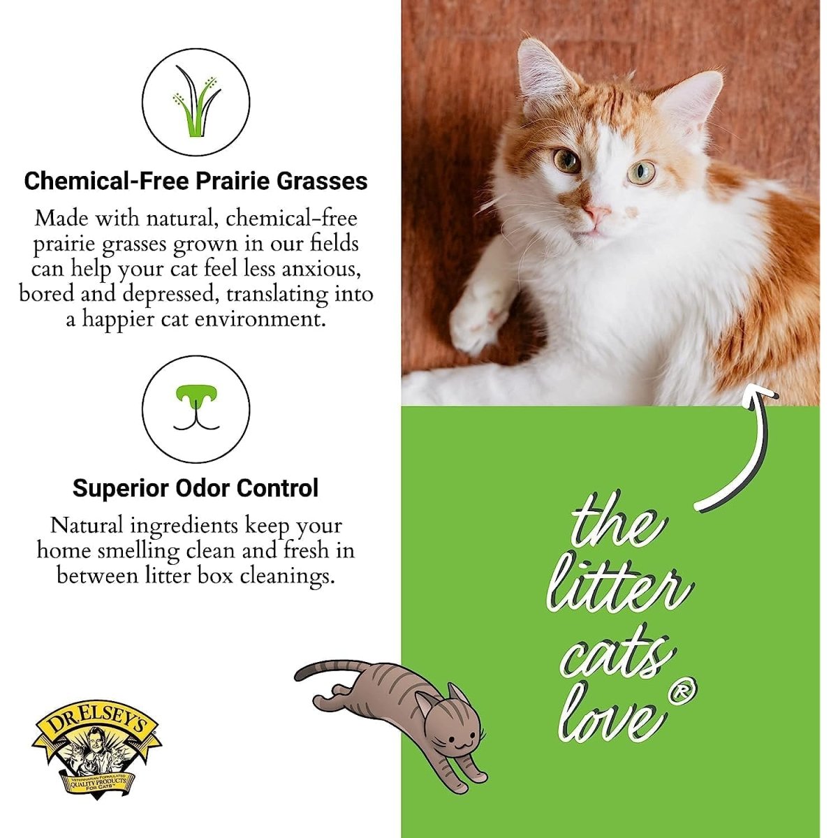 Dr. Elsey's Precious Cat Touch of Outdoors Litter Bag, 20 lb - cat litter - 000338001205