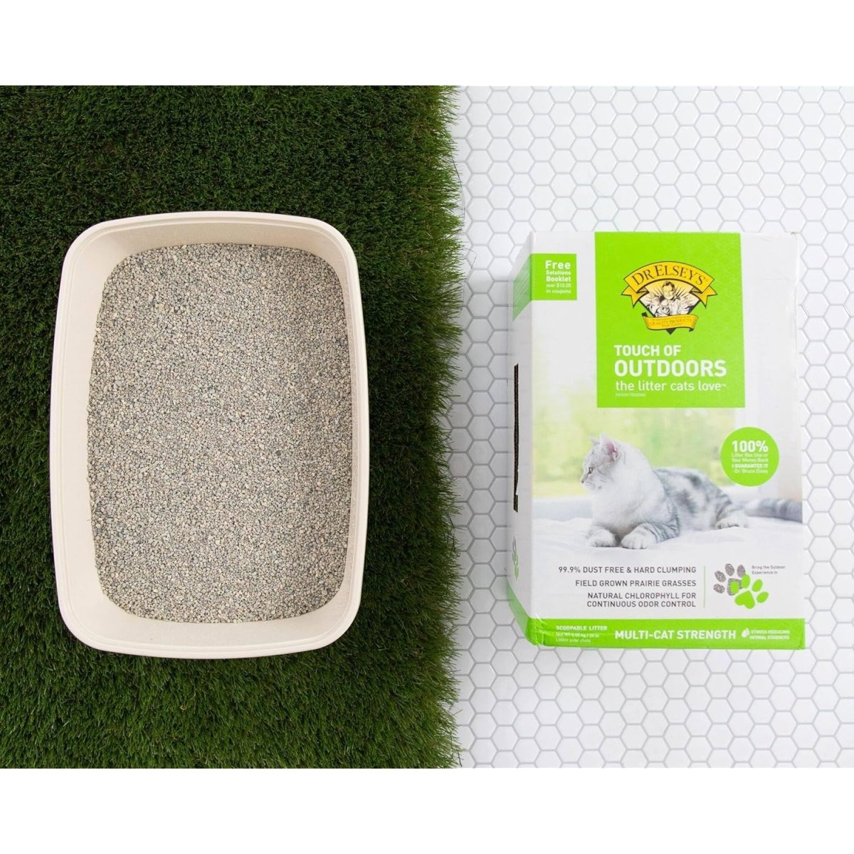 Dr. Elsey's Precious Cat Touch of Outdoors Litter Bag, 20 lb - cat litter - 000338001205