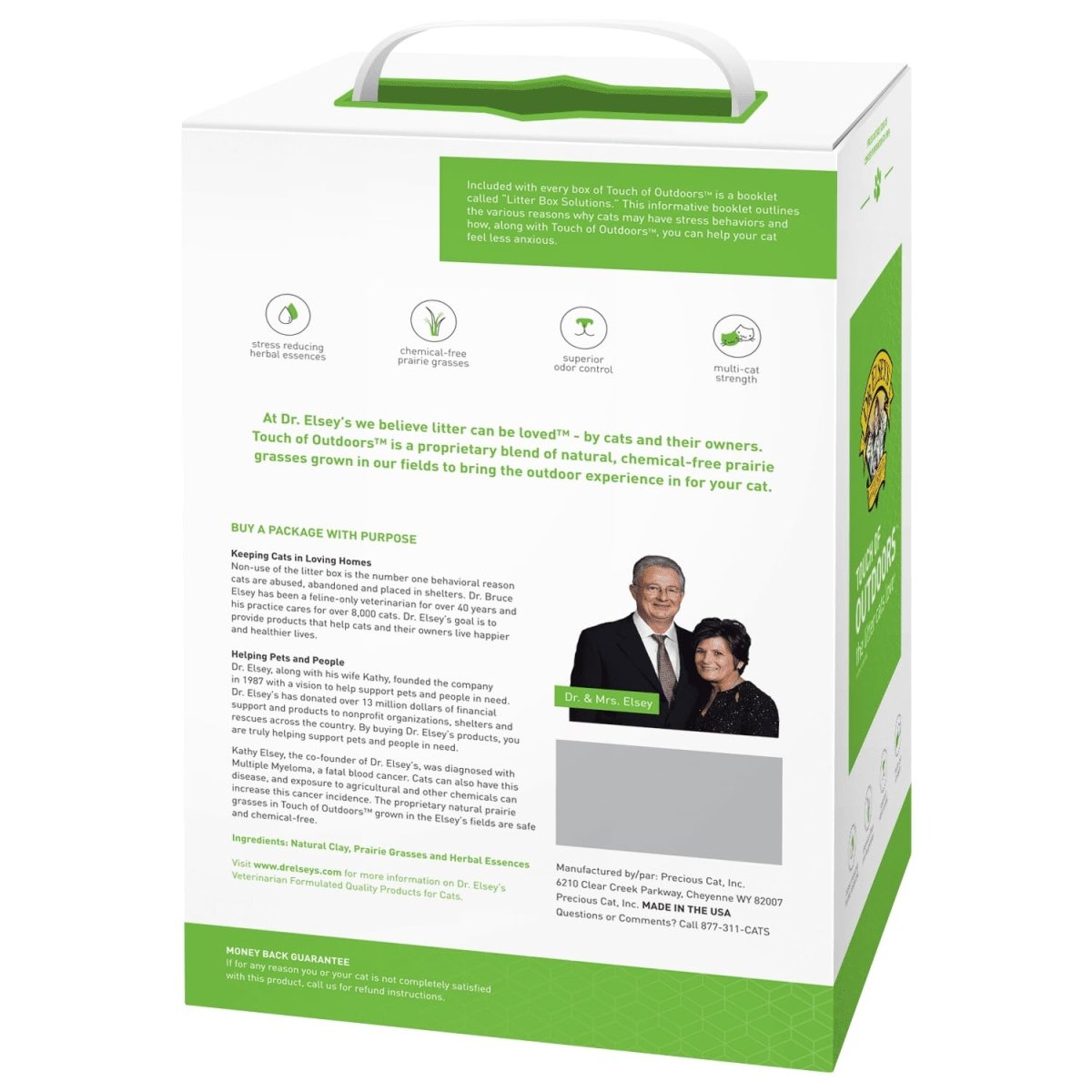 Dr. Elsey's Precious Cat Touch of Outdoors Litter Bag, 20 lb - cat litter - 000338001205