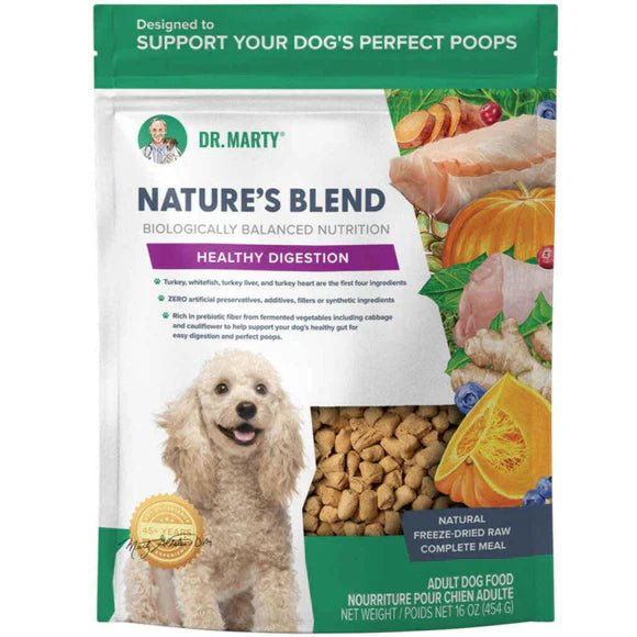 Dr Marty Nature's Blend Healthy Digestion Freeze Dried Dog Food 16oz