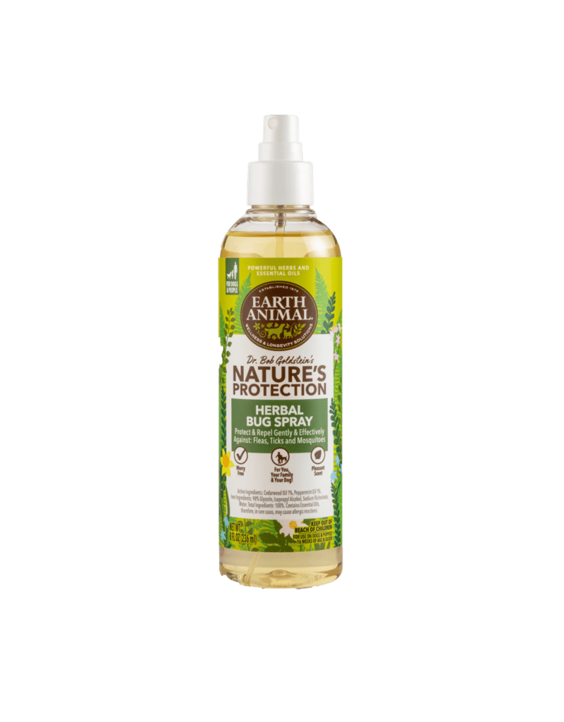 Earth animal flea tick herbal bug spray for dogs and cats 8oz flea spray bottle