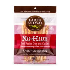 Earth animal no hide beef sticks dog cat treats 10 sticks