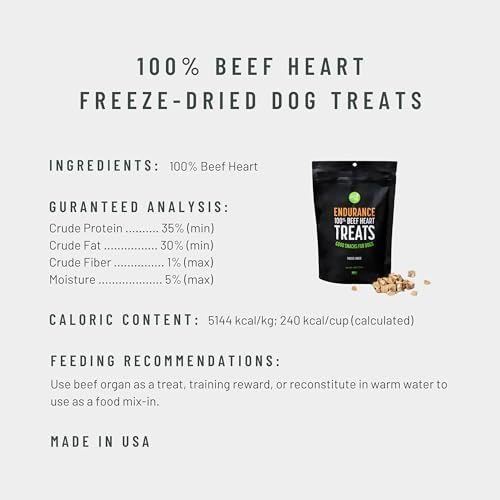 Endurance beef heart treats 4oz
