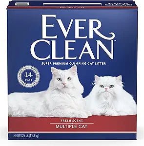 Ever Clean Multi - Cat Fresh Scented Clumping Clay Cat Litter, 25 - lb box