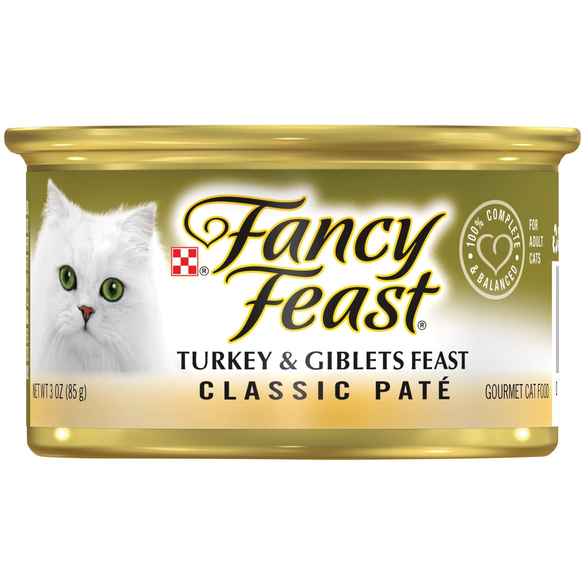 Fancy Feast Cat Turkey & Giblets Food, 3 Oz