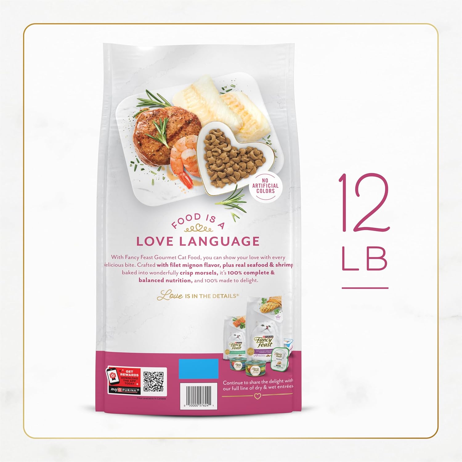 Fancy feast filet mignon flavor dry cat food 12lb