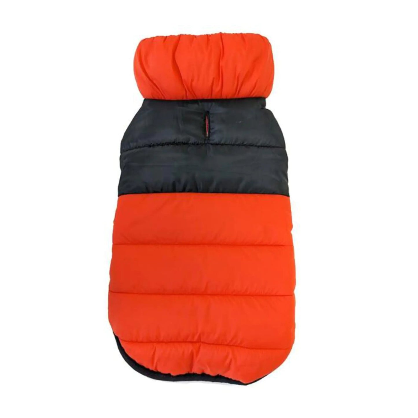 Fashion pet coat puffy coat jacket dog puffy coat orange size XL reversible
