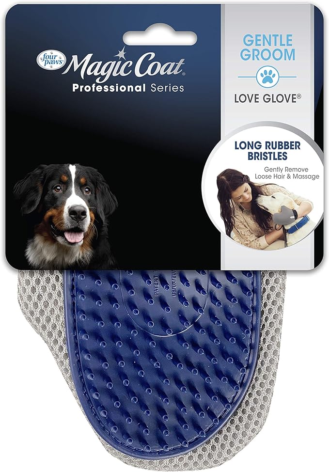 Four Paws Magic Coat Love Glove Grooming Mitt for Dogs