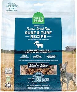 Freeze dried raw surf and turf recipe 3.5 oz