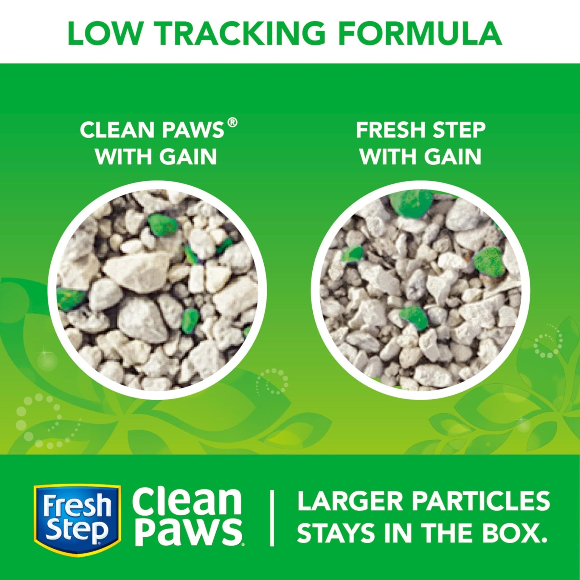 Fresh Step Clean Paws Cat Litter, Clumping Cat Litter With Febreze, Gain Scent 22.5 Pounds
