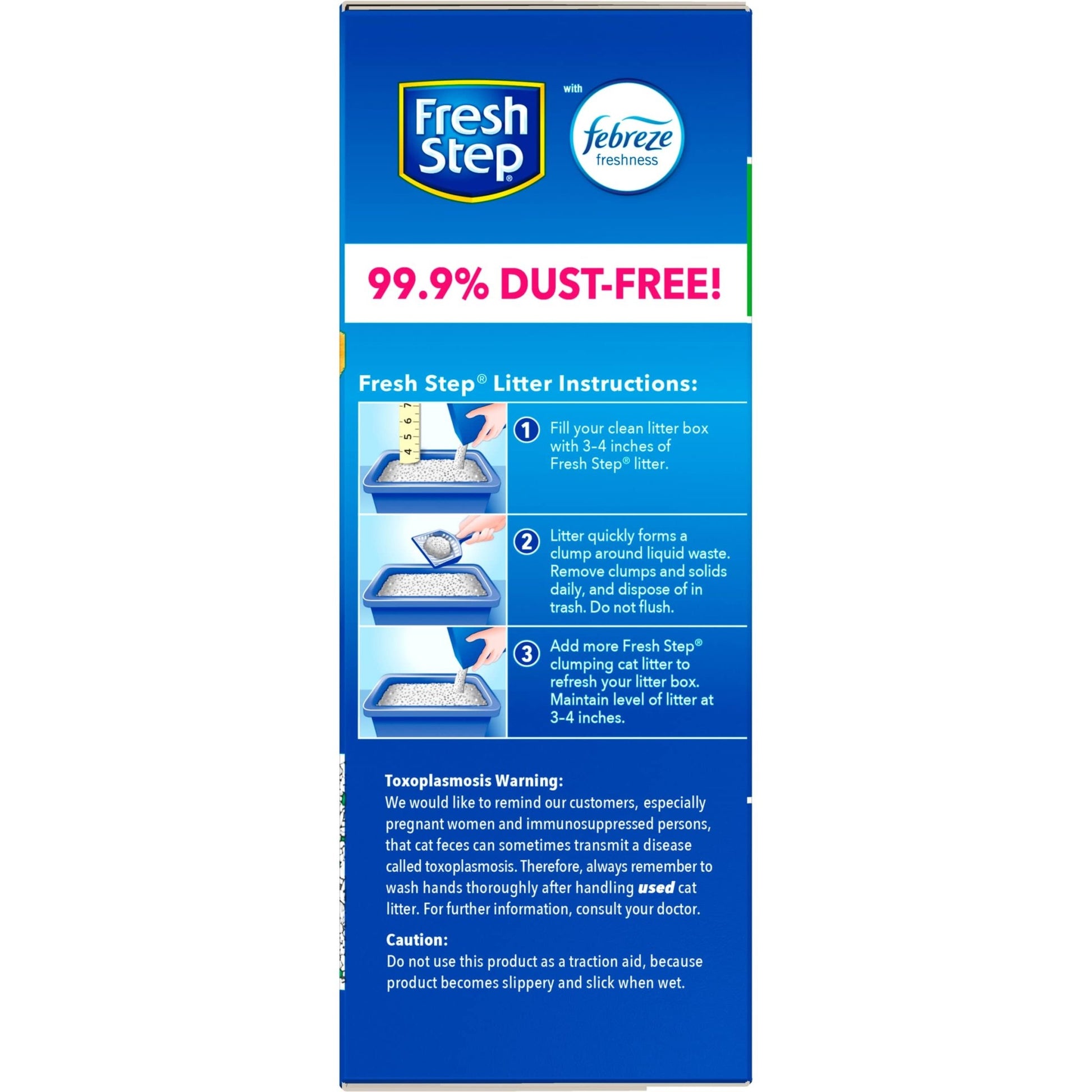 Fresh Step Clumping Cat Litter With Febreze Gain Scent, Activated Charcoal For Odor Control, 14 Pounds