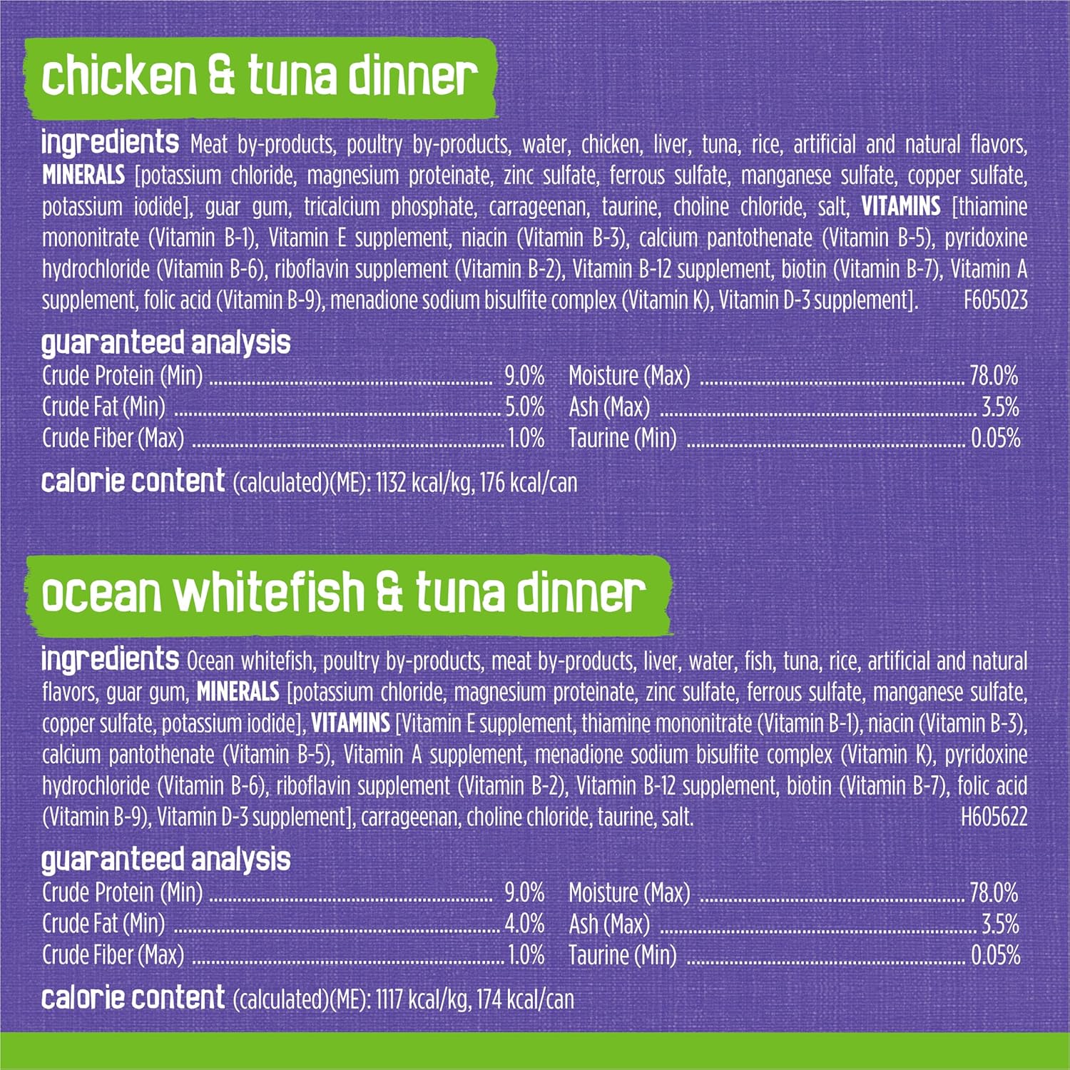 Friskier seafood and chicken pâté favorites - 20 count cans