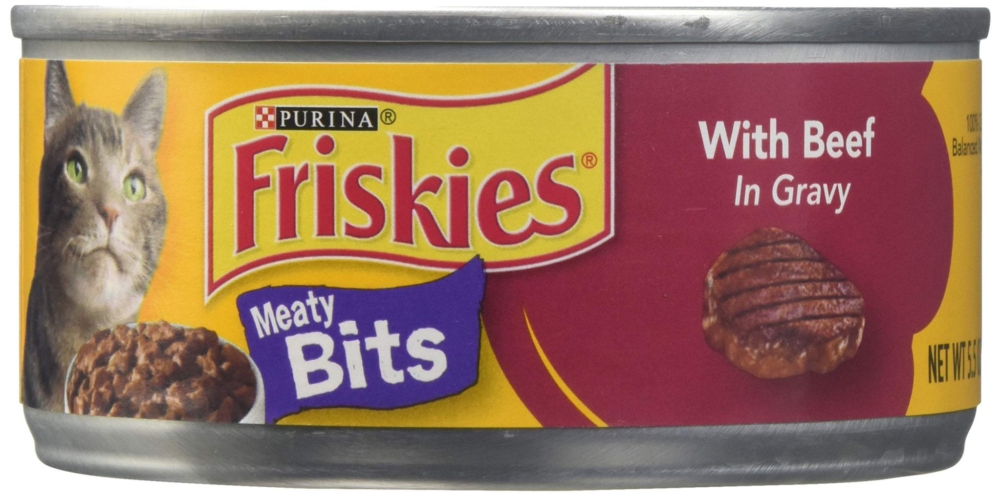 Friskies Meaty Bits With Beef In Gravy, 5.5 Oz