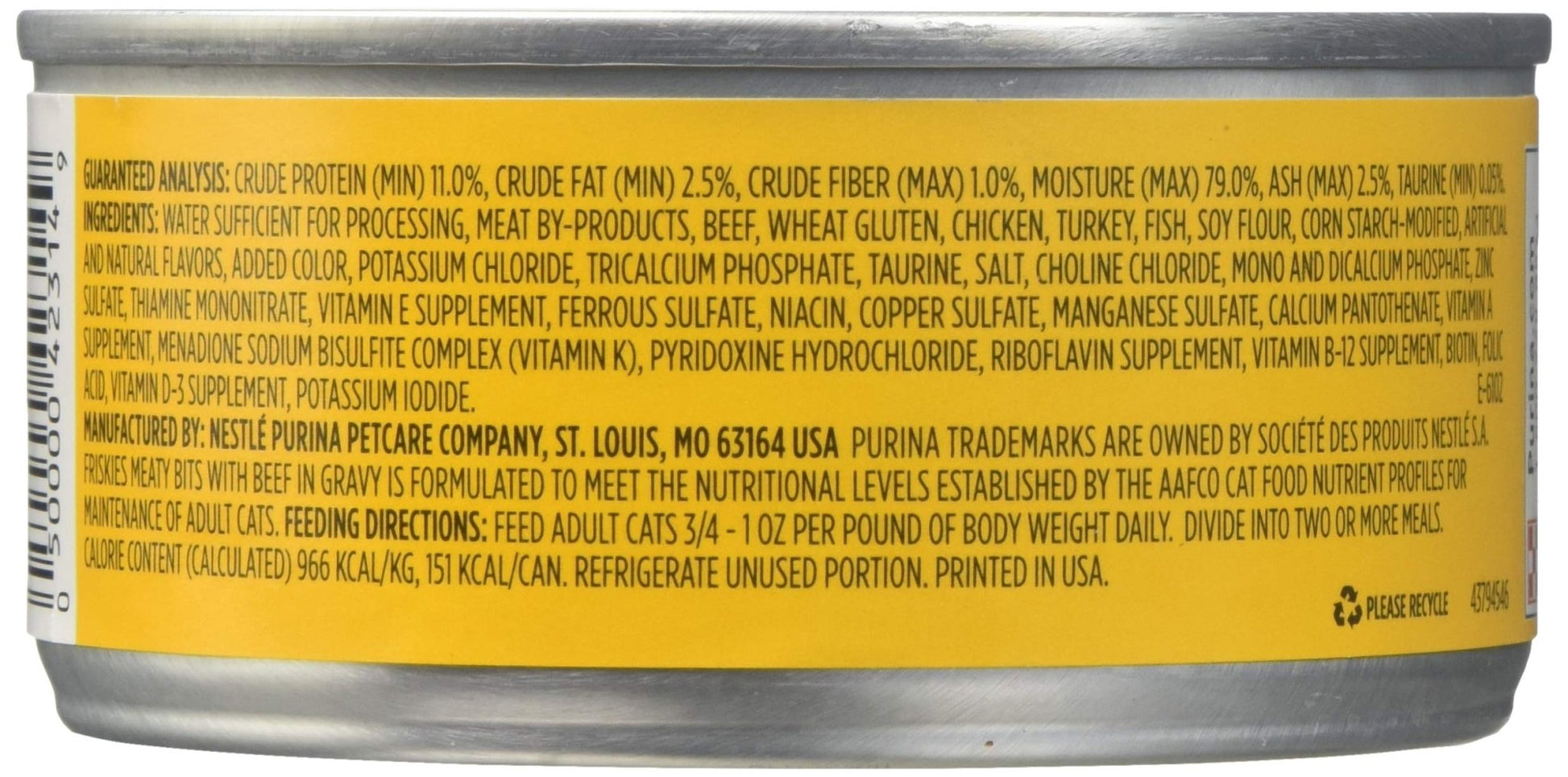 Friskies Meaty Bits With Beef In Gravy, 5.5 Oz