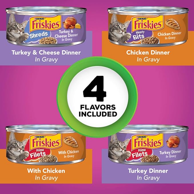 Friskies poultry canned food 32 count 5.5 oz each cat food