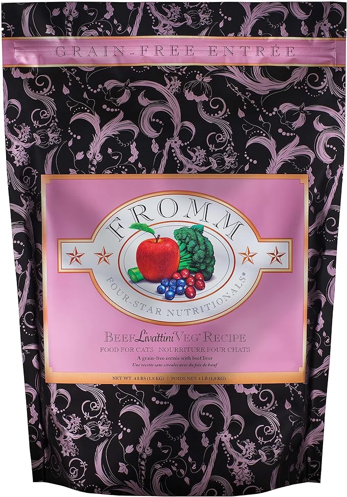 Fromm beef livattini veg recipe dry cat food 4lbs