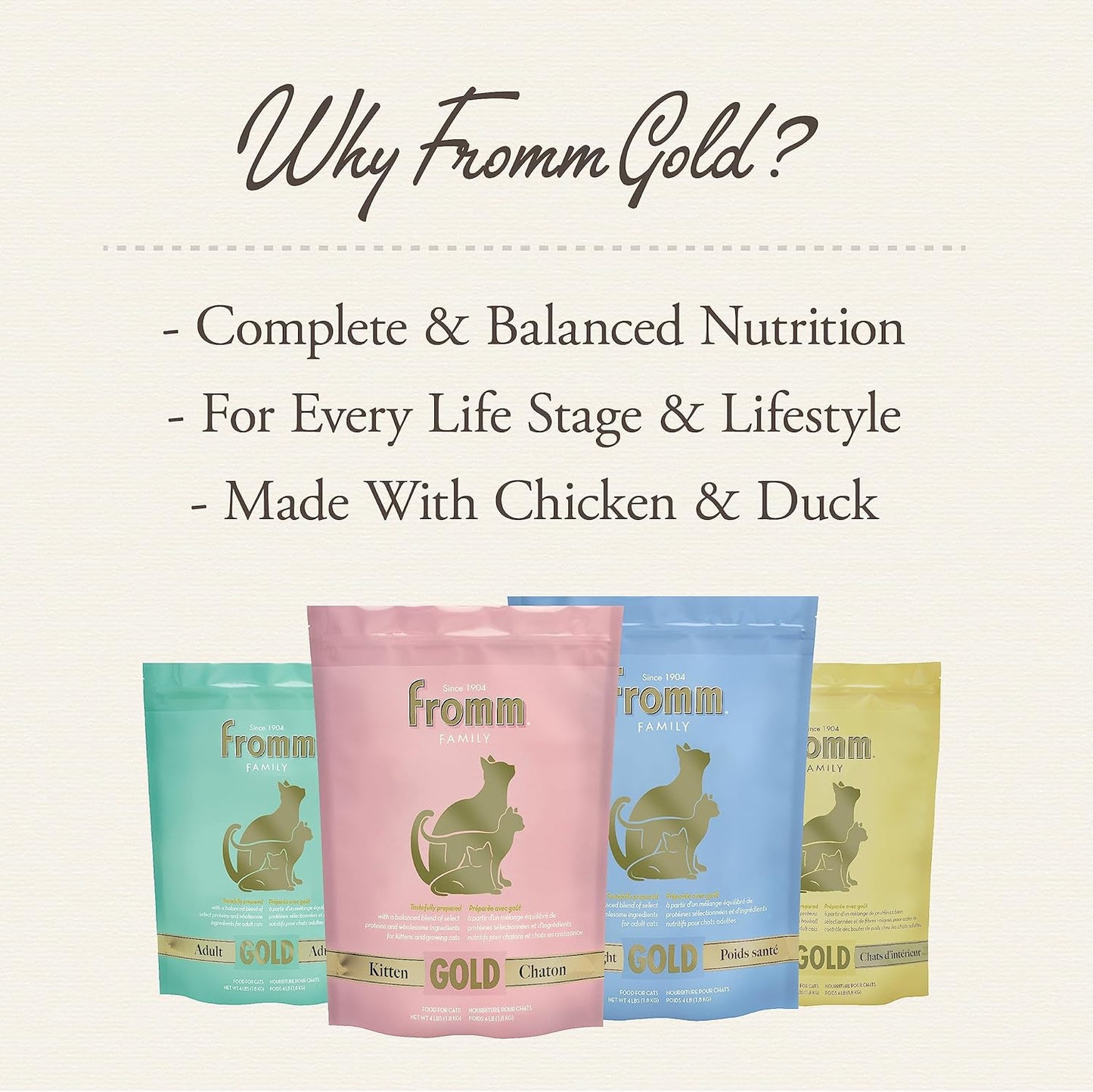 Fromm family healthy weight gold pounds Sante cat food 4lbs