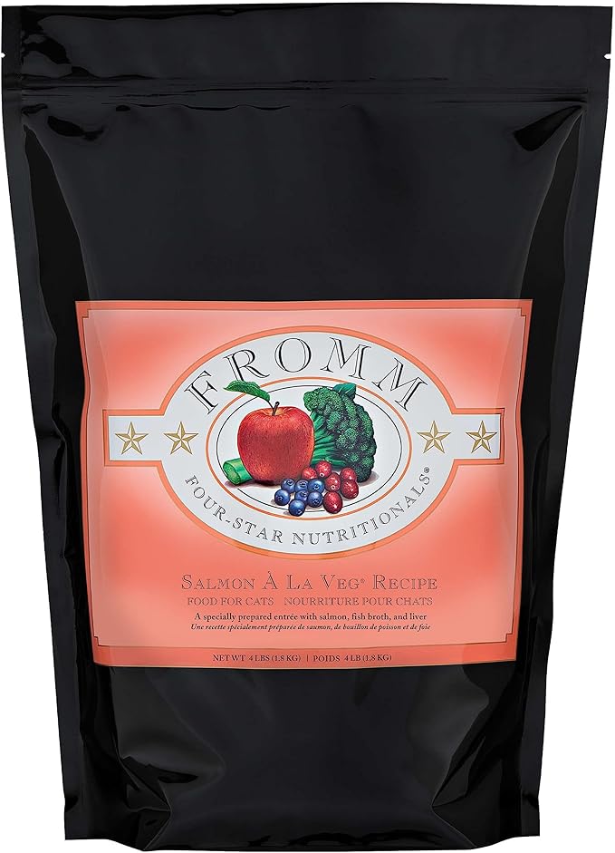 Fromm four star salmon vegetables dry cat food kibble 4lbs