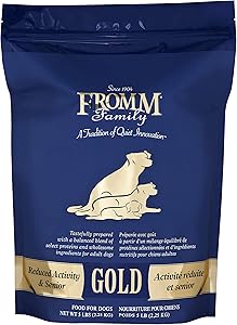 Fromm gold dog food reduced activity & senior 5lbs