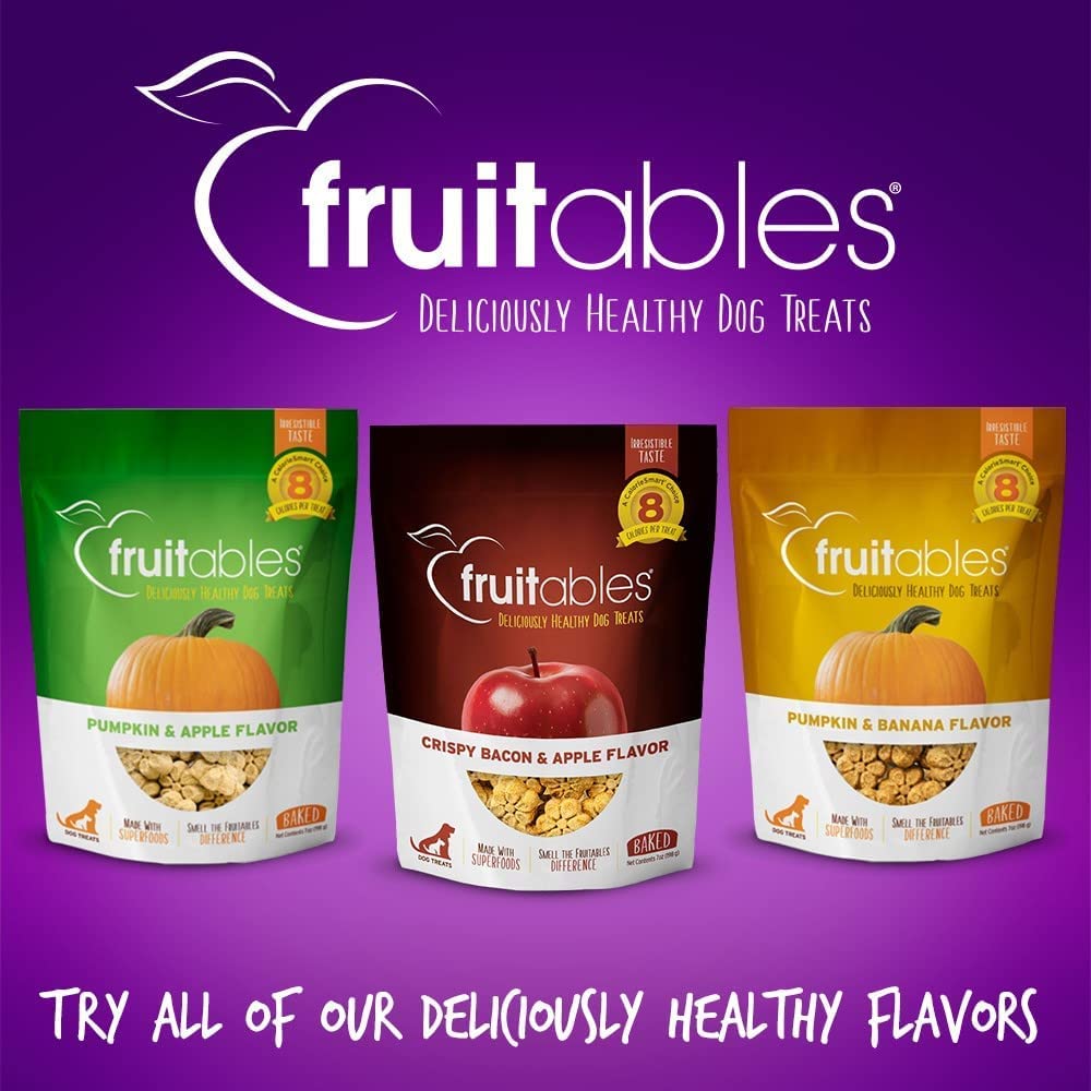 Fruitables Pumpkin & Blueberry Crunchy Dog Treats - 7 oz - dog treat - 895352002150