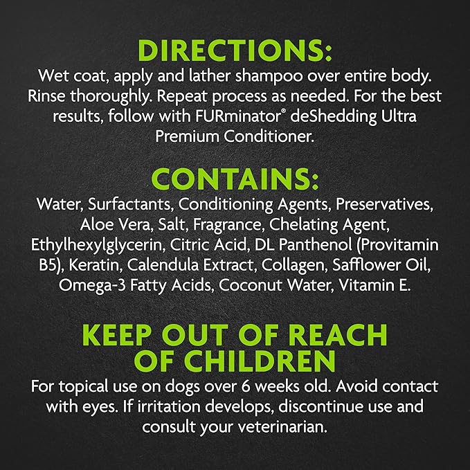 Furminator deshedding shampoo for dogs 16oz