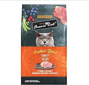 Fussie Cat Market Fresh Turkey Recipe Dry Cat Food, 3.5lb Bag