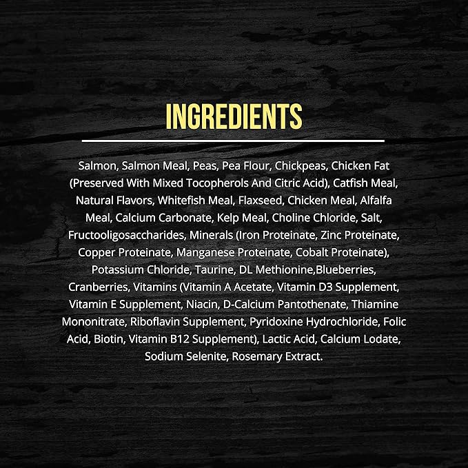 Fussie cat salmon recipe 4Lb cat dry kibble