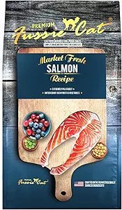 Fussie cat salmon recipe 4Lb cat dry kibble