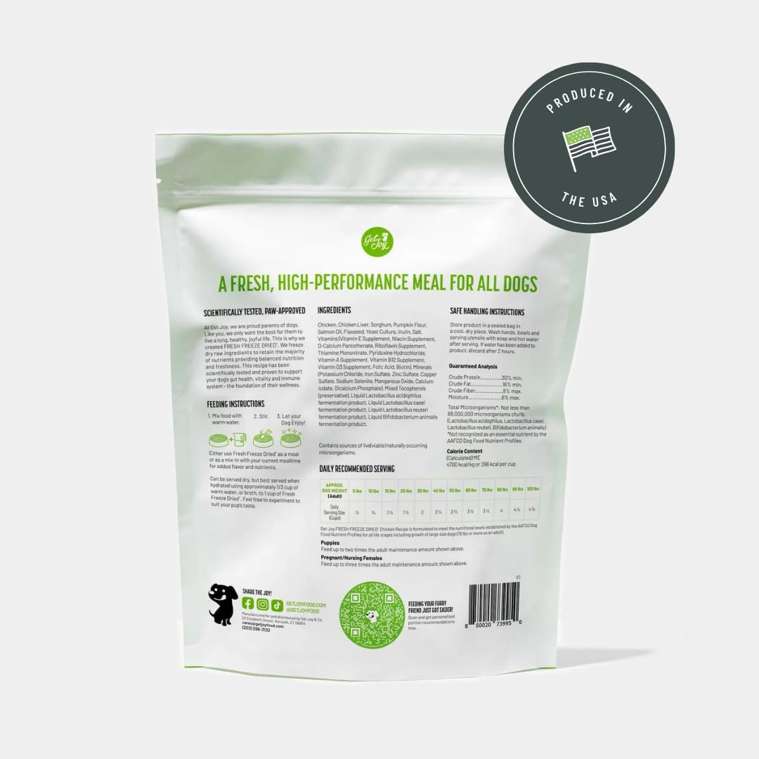Get joy fresh freeze dried gut health chicken recipe