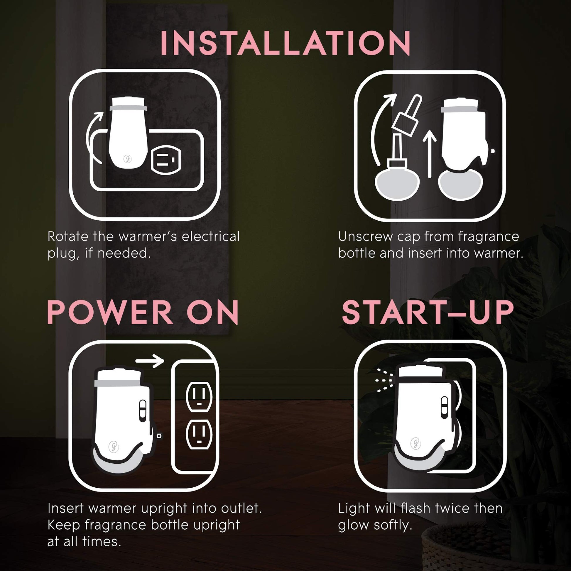 Glade Plugin Plus Air Freshener Starter Kit, Scented Oil For Home And Bathroom, Aqua Waves, 0.67 Fl Oz, 1 Warmer + 1 Refill